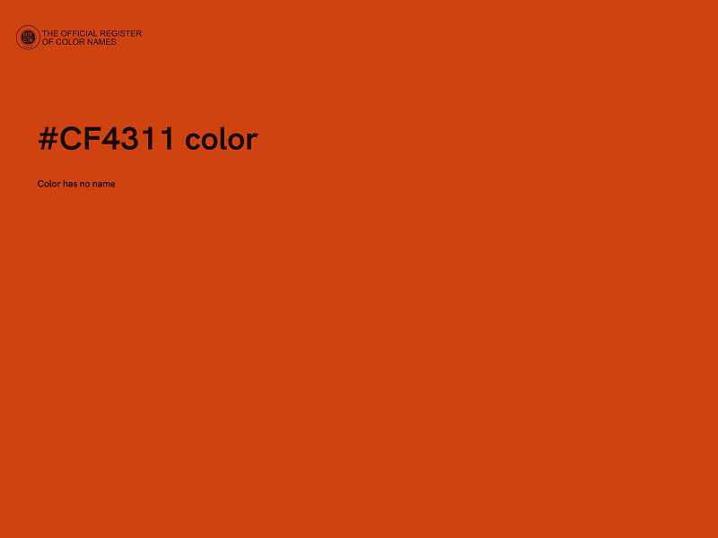 #CF4311 color image