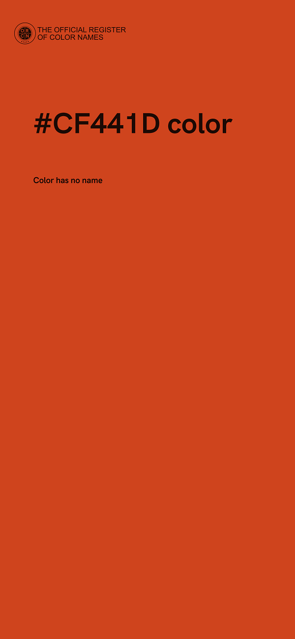 #CF441D color image