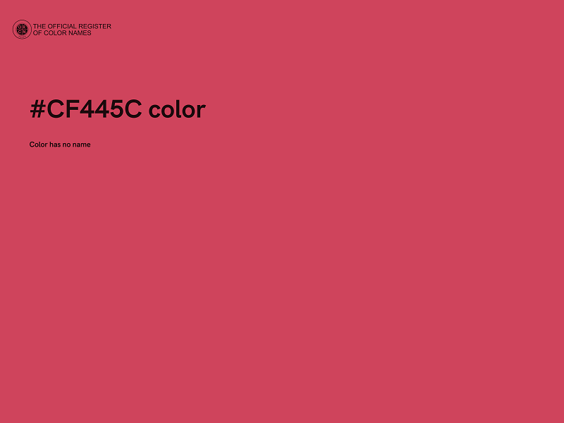 #CF445C color image