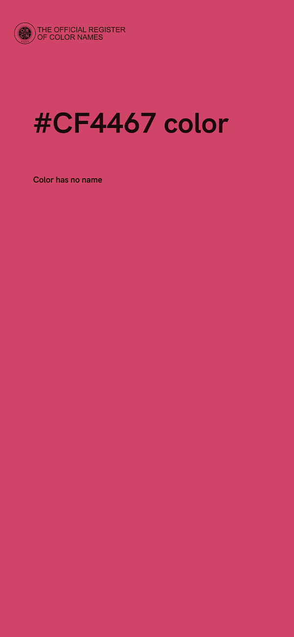 #CF4467 color image