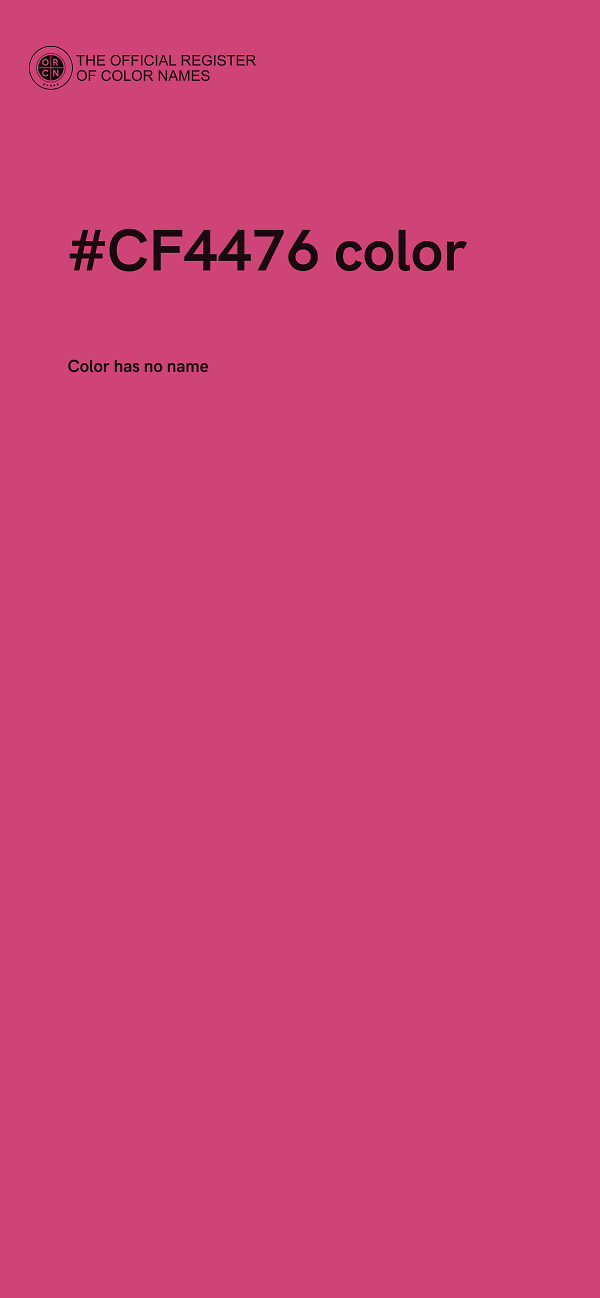 #CF4476 color image