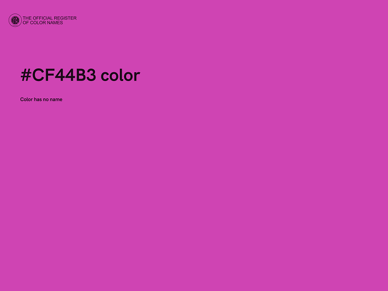 #CF44B3 color image