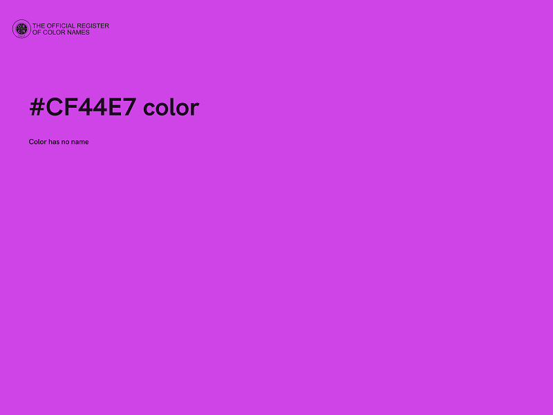 #CF44E7 color image