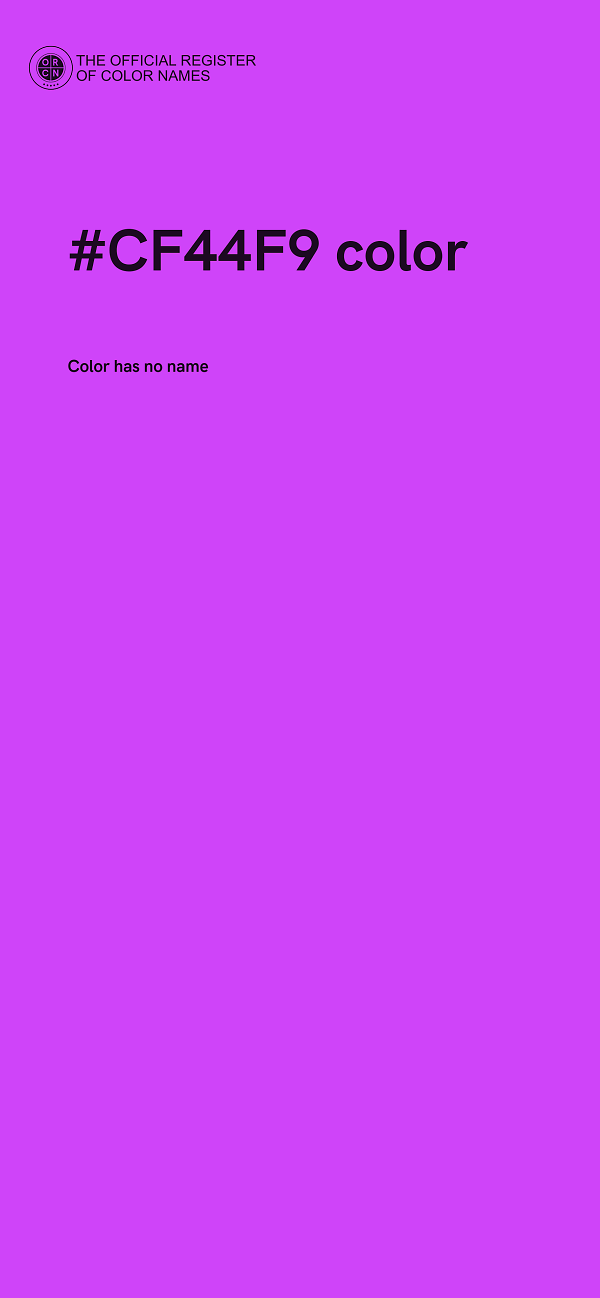 #CF44F9 color image