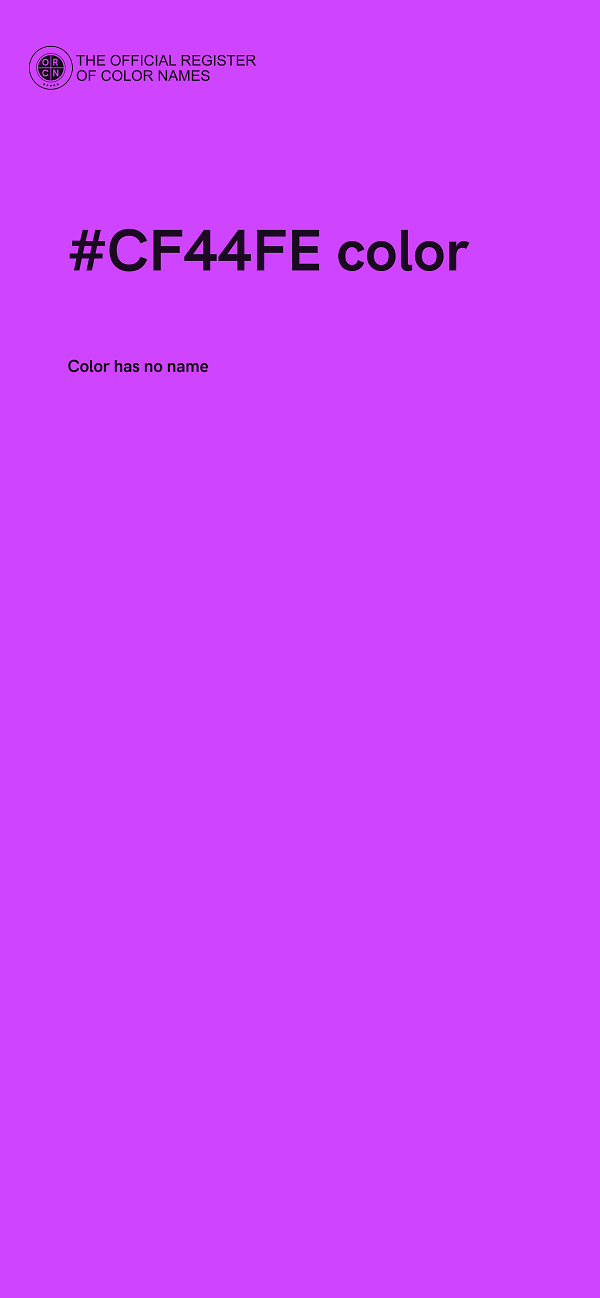 #CF44FE color image