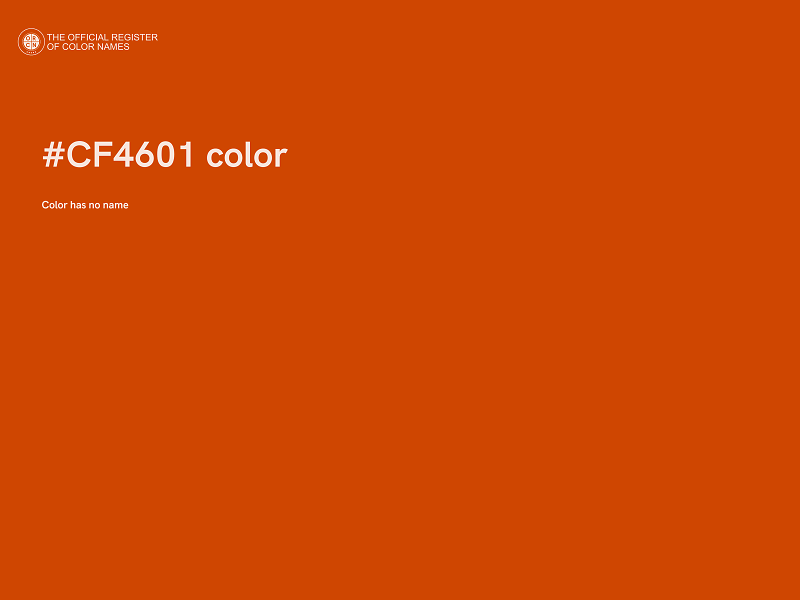 #CF4601 color image