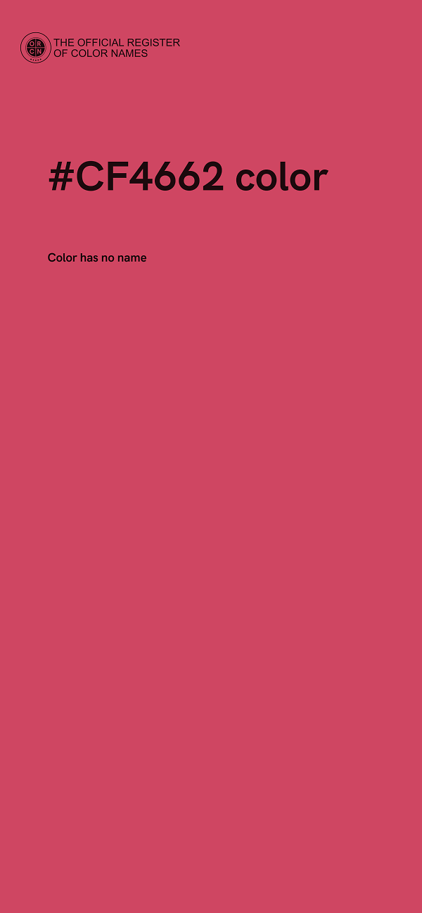 #CF4662 color image