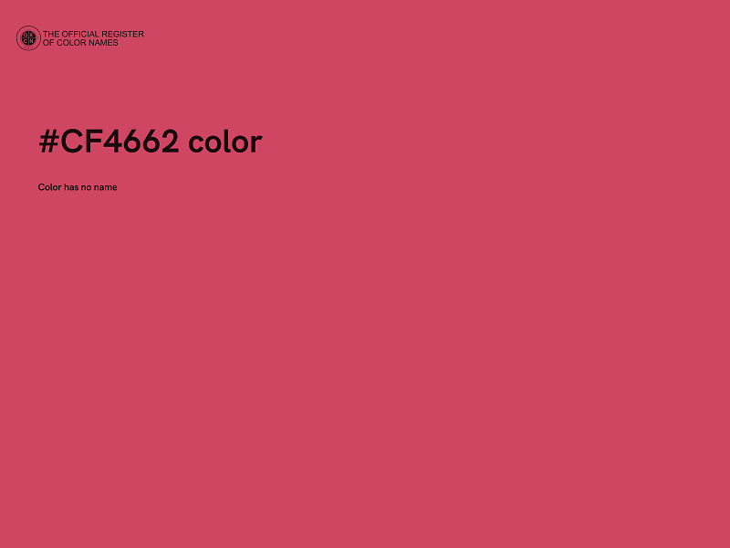 #CF4662 color image