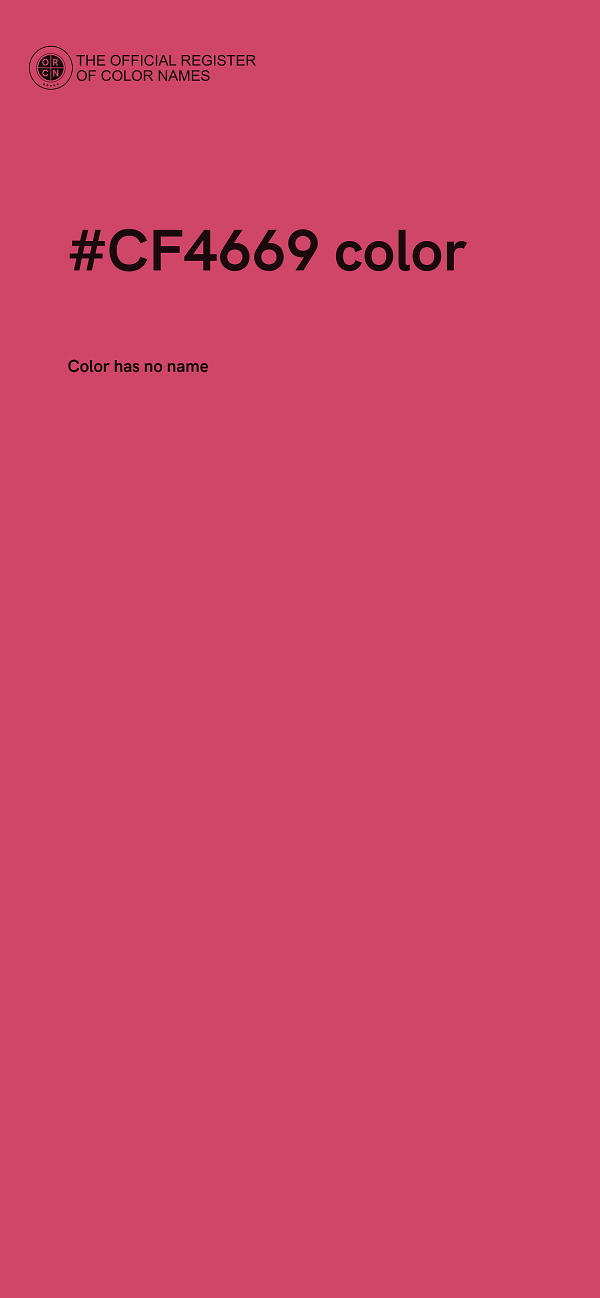 #CF4669 color image