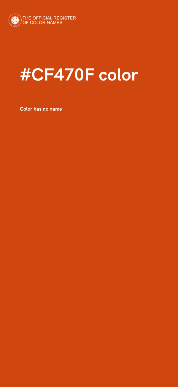 #CF470F color image