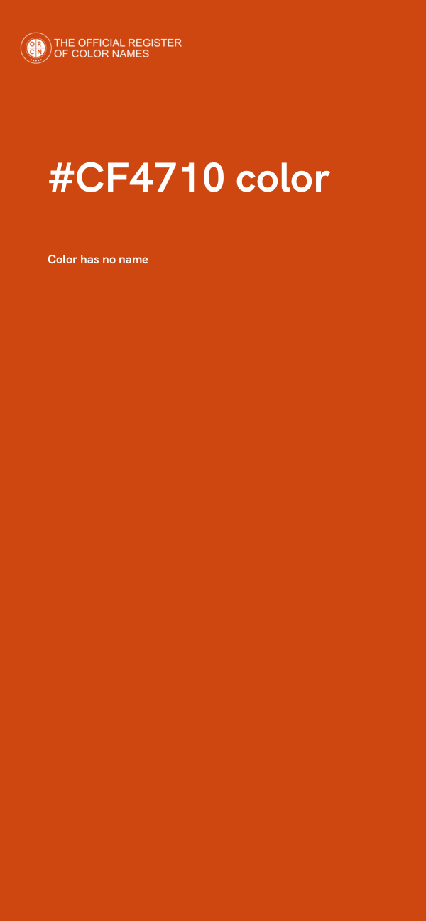 #CF4710 color image