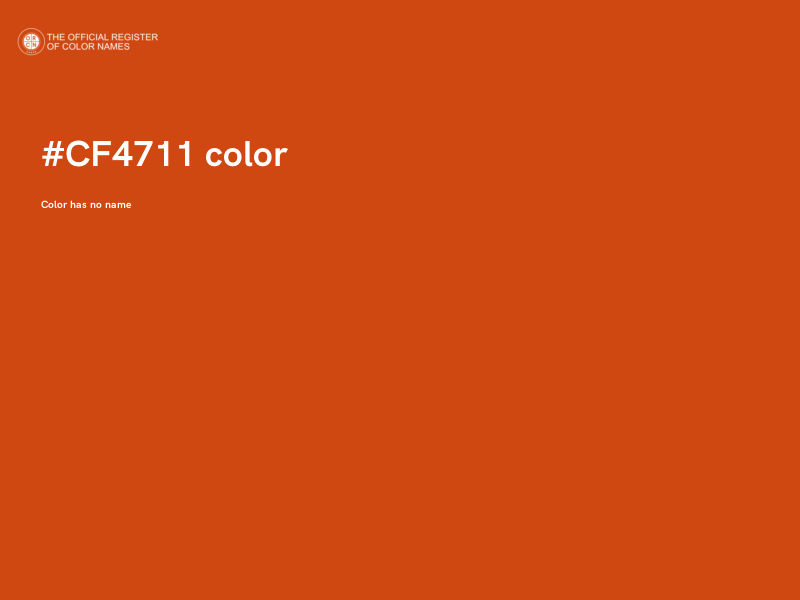 #CF4711 color image
