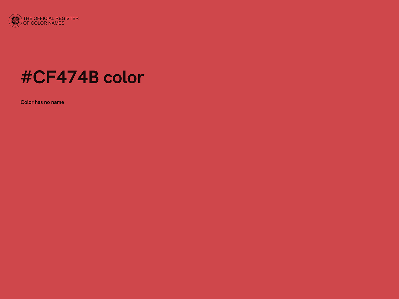 #CF474B color image