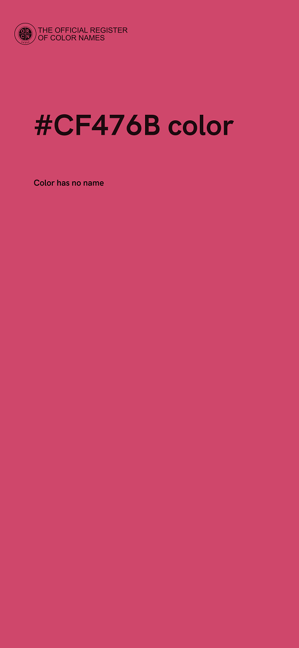 #CF476B color image