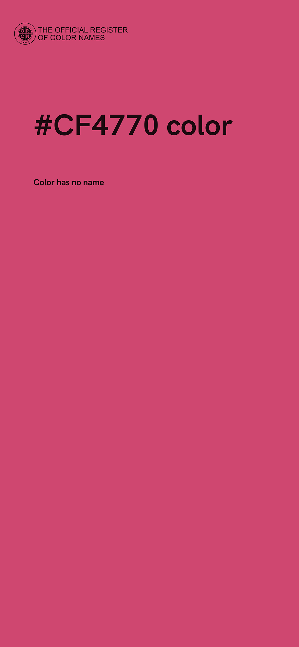 #CF4770 color image