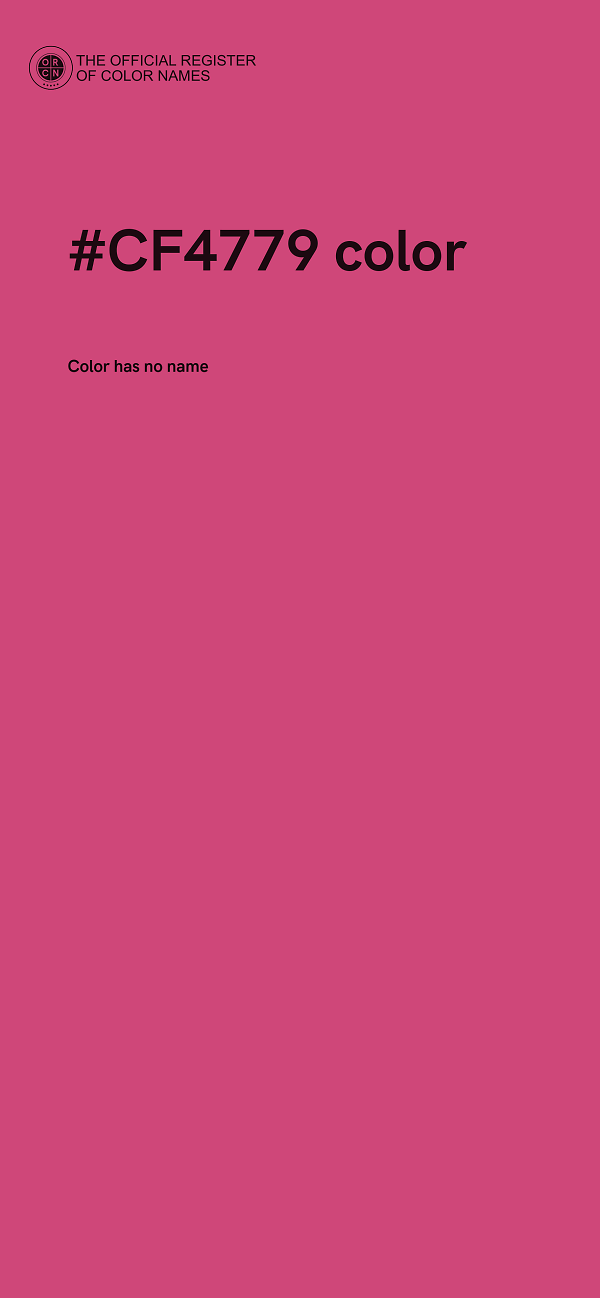 #CF4779 color image