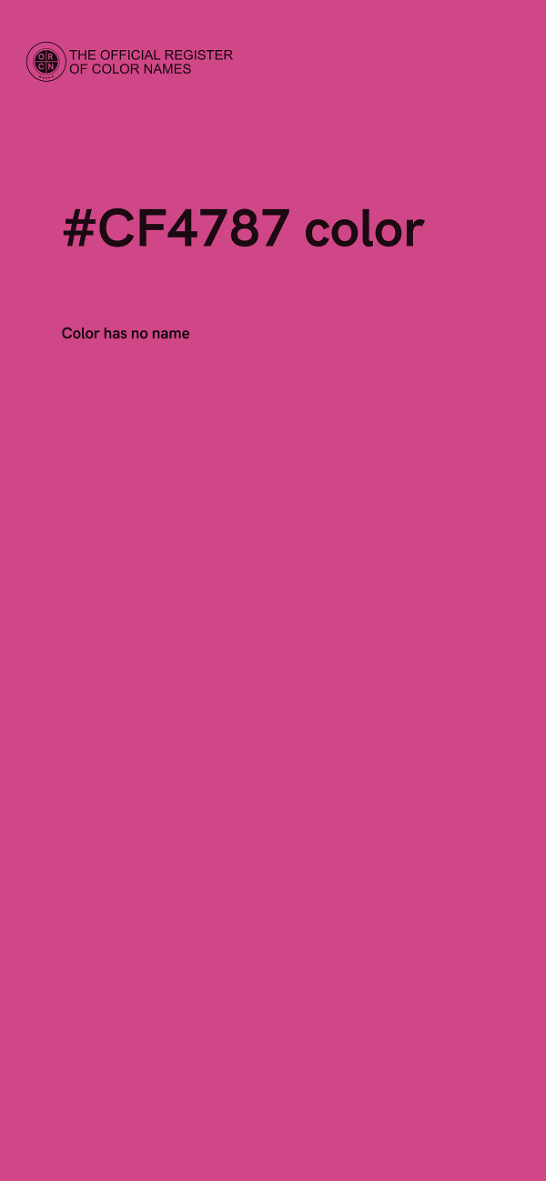 #CF4787 color image