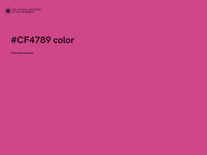 #CF4789 color image