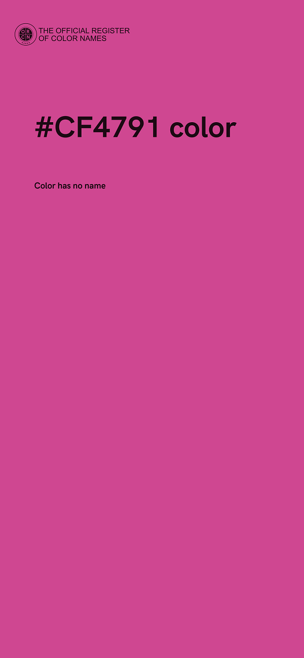 #CF4791 color image