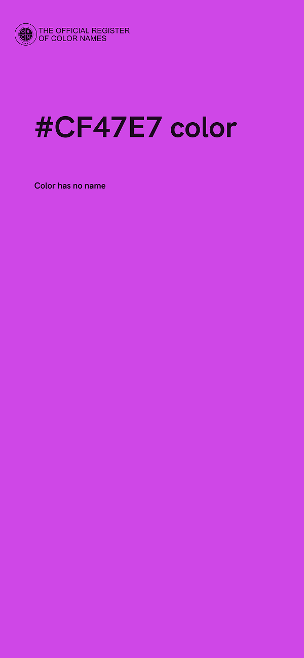 #CF47E7 color image