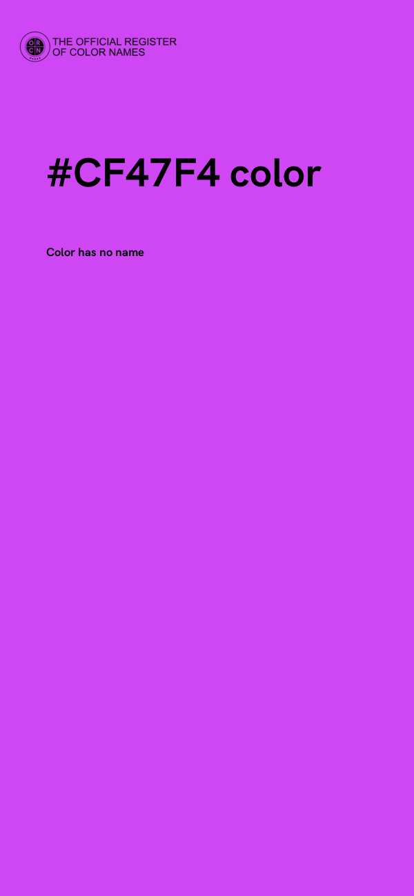 #CF47F4 color image