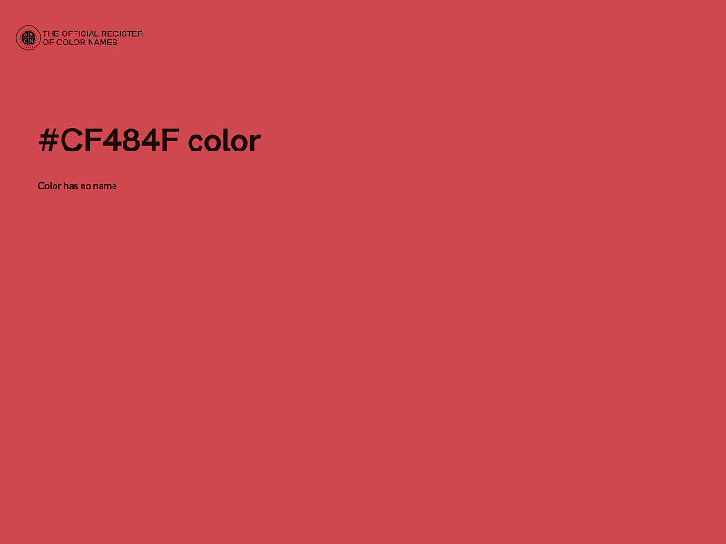 #CF484F color image