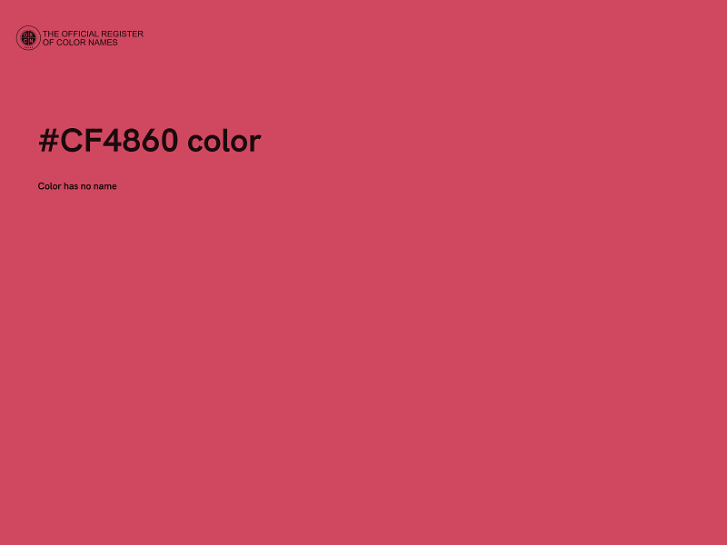 #CF4860 color image