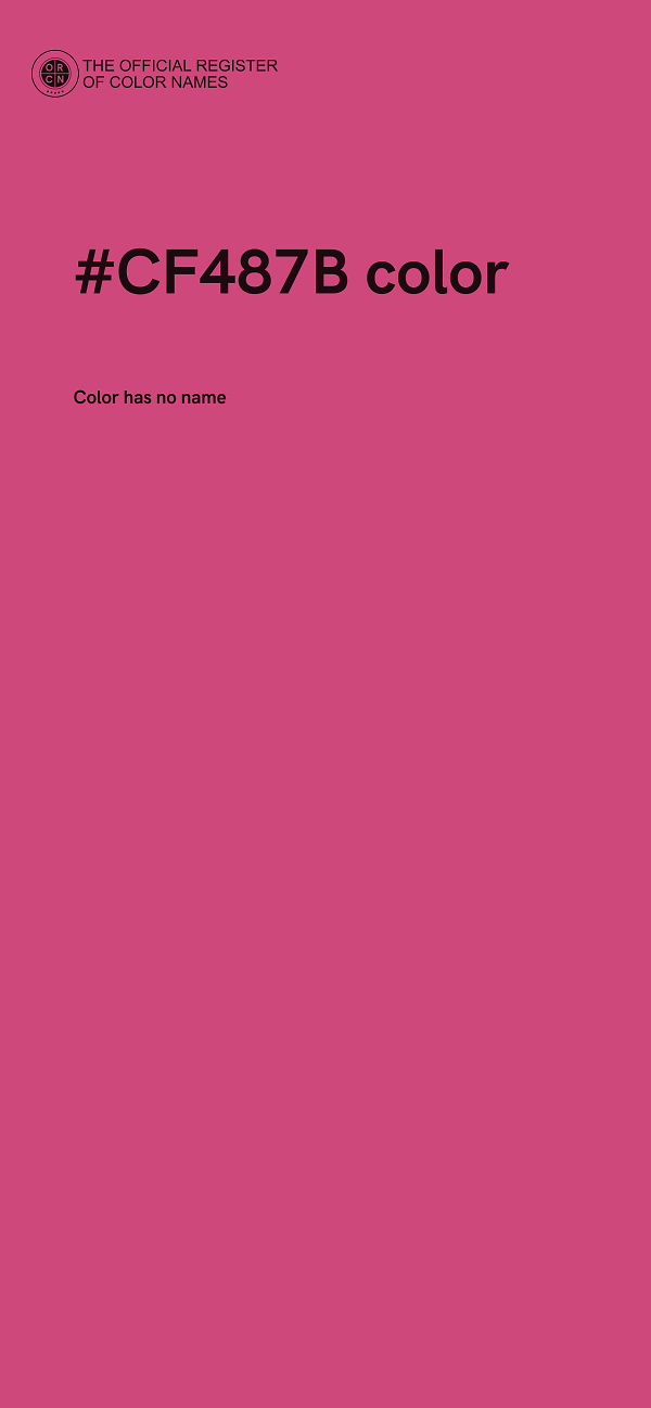 #CF487B color image