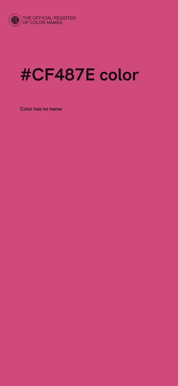#CF487E color image