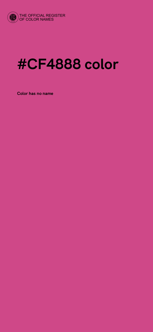 #CF4888 color image