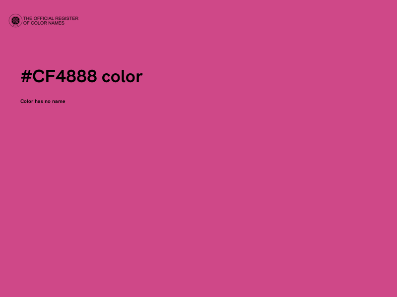 #CF4888 color image