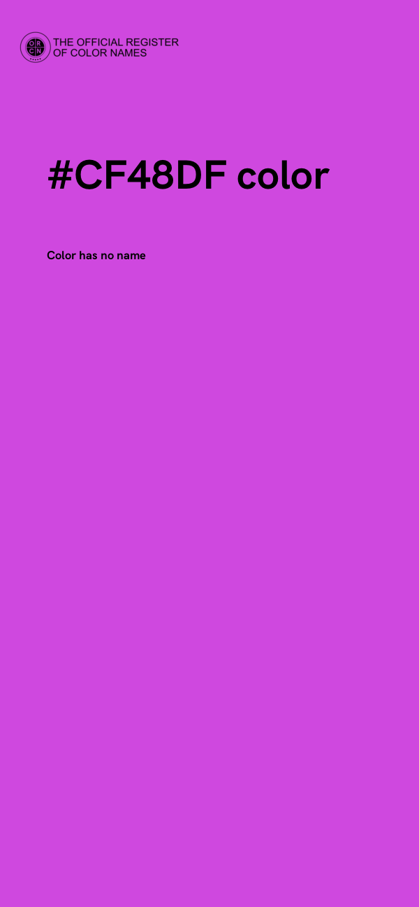 #CF48DF color image