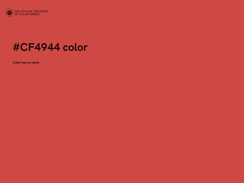 #CF4944 color image