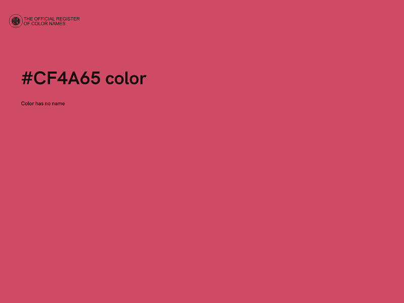 #CF4A65 color image