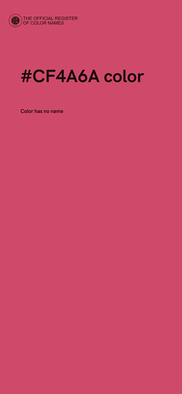#CF4A6A color image