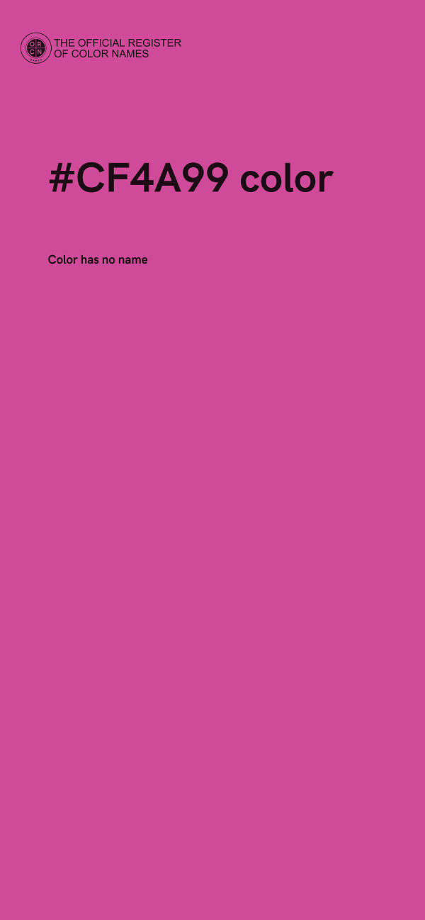 #CF4A99 color image