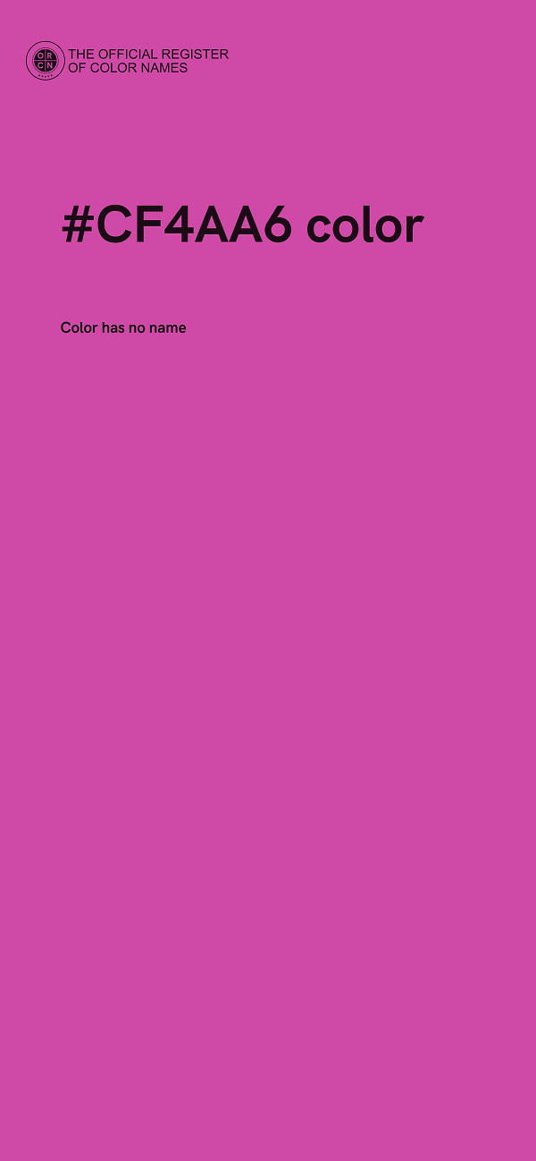 #CF4AA6 color image
