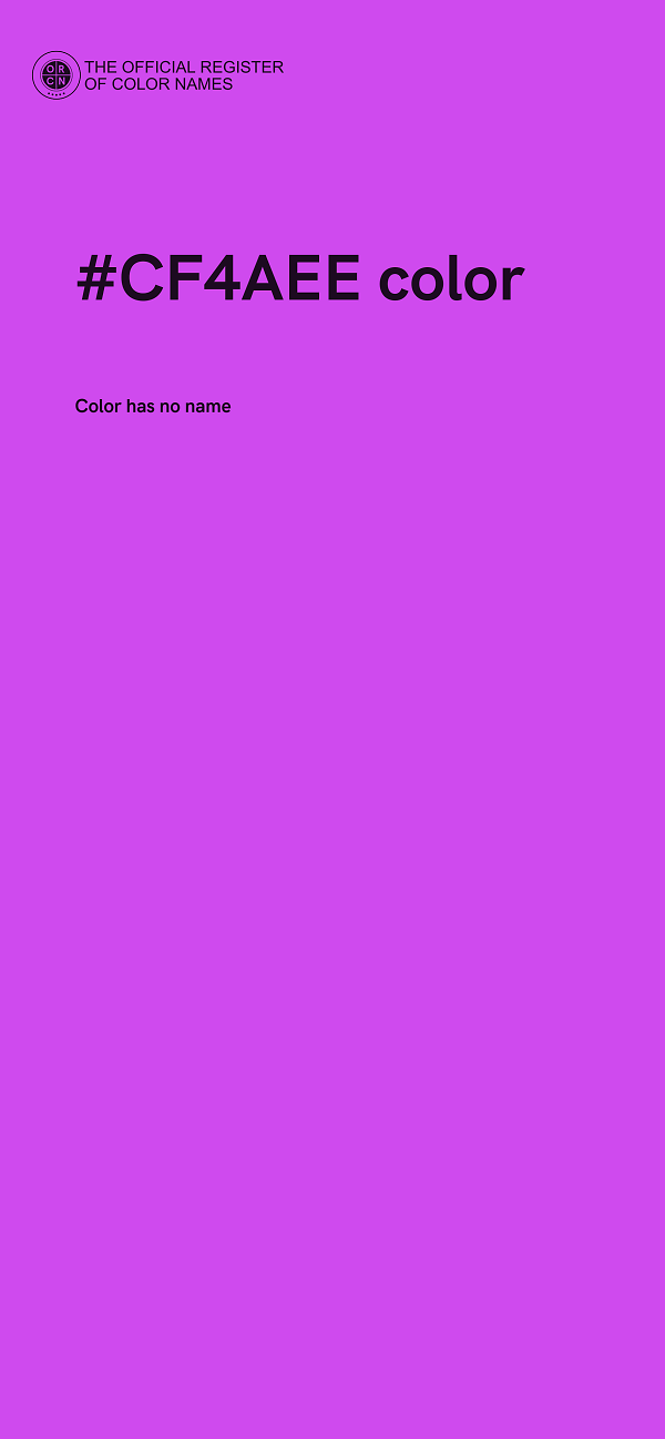#CF4AEE color image