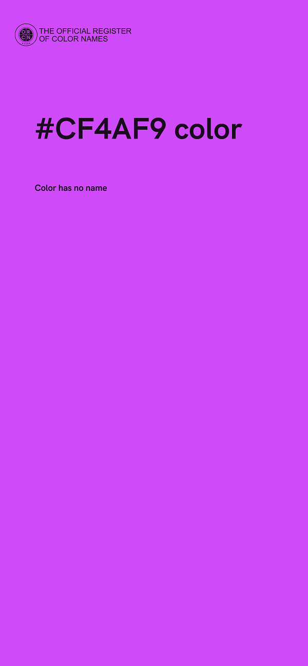 #CF4AF9 color image