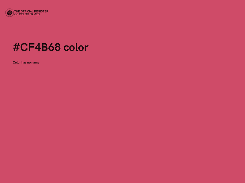 #CF4B68 color image