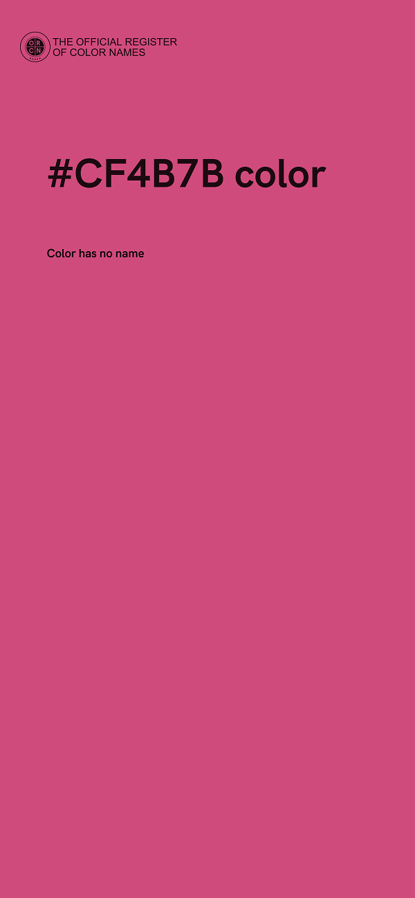#CF4B7B color image