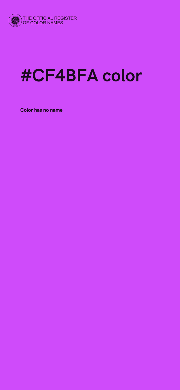#CF4BFA color image