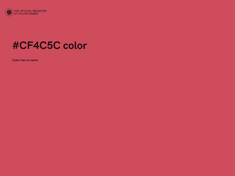#CF4C5C color image