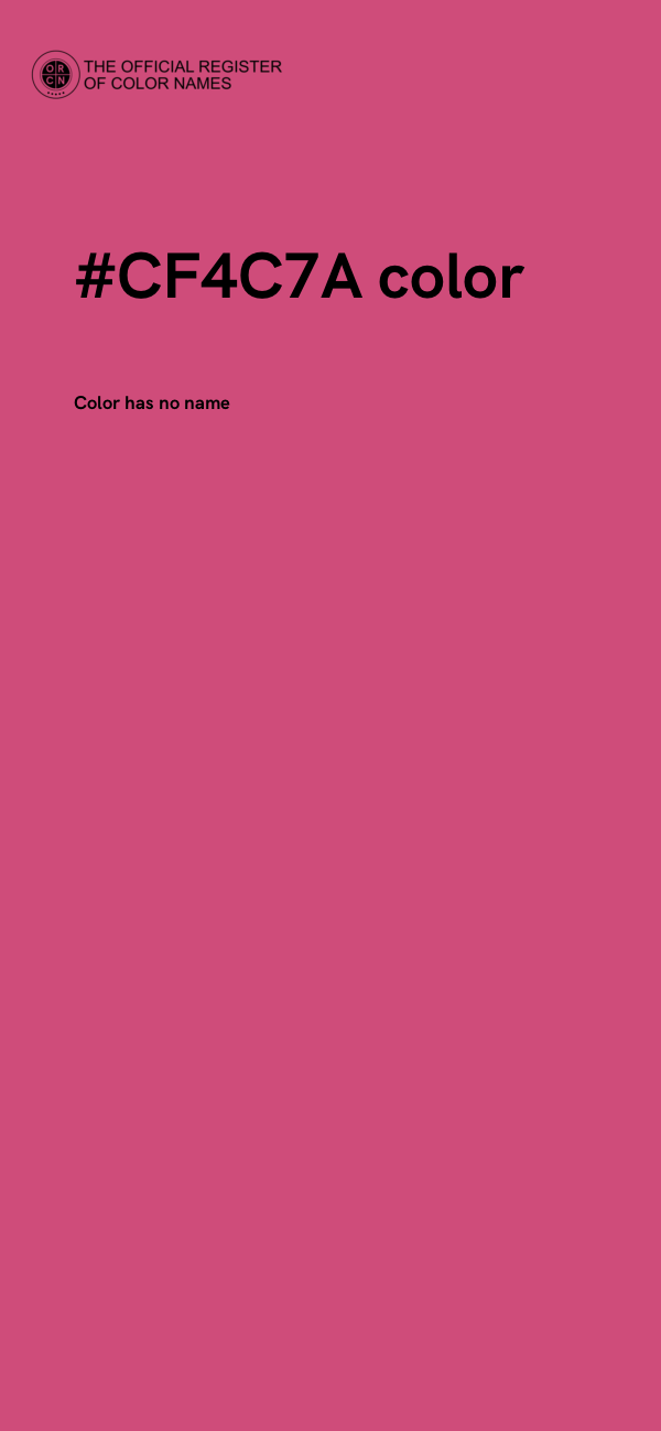 #CF4C7A color image