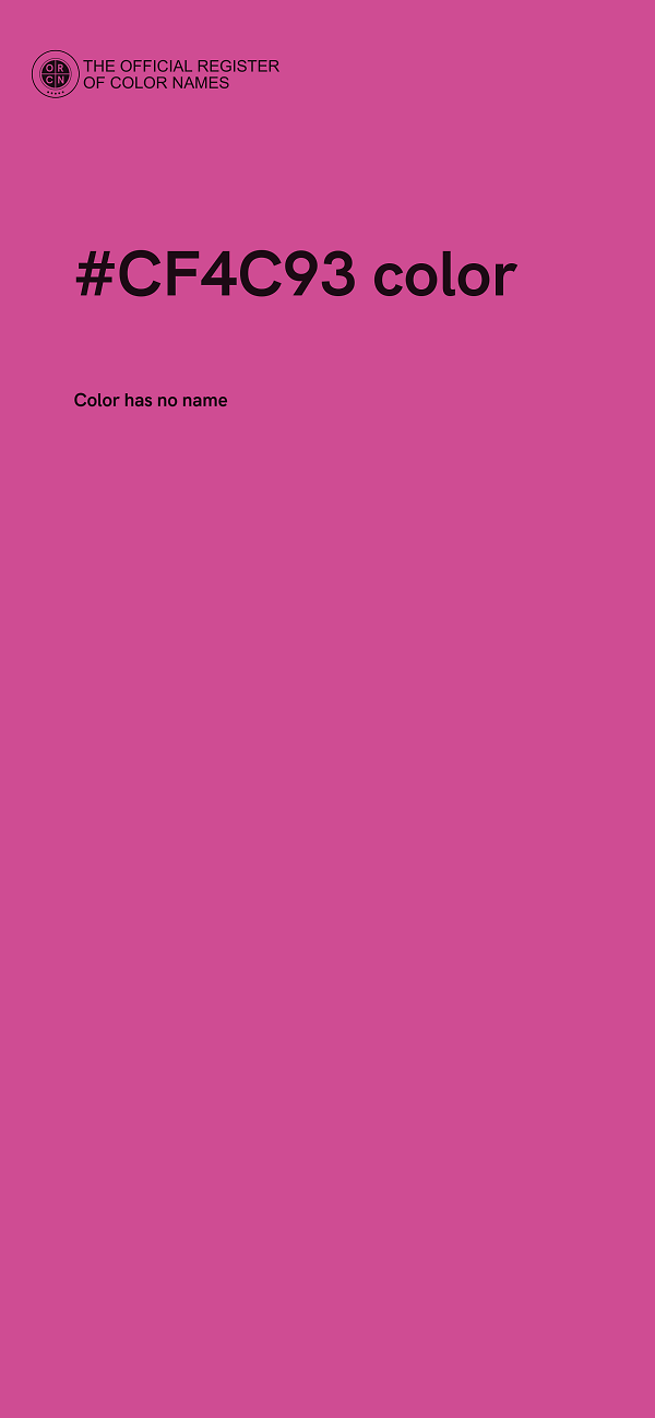 #CF4C93 color image