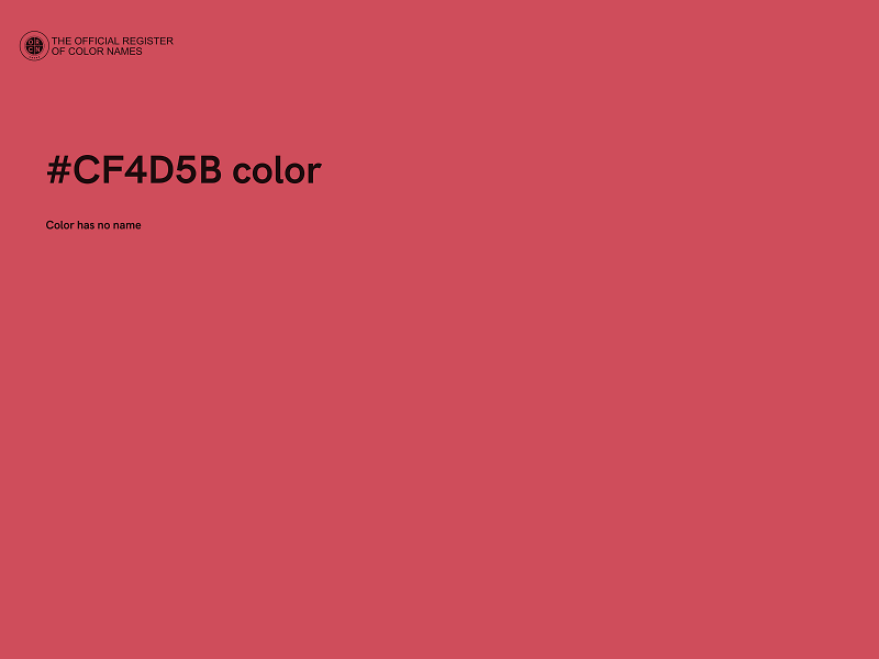 #CF4D5B color image