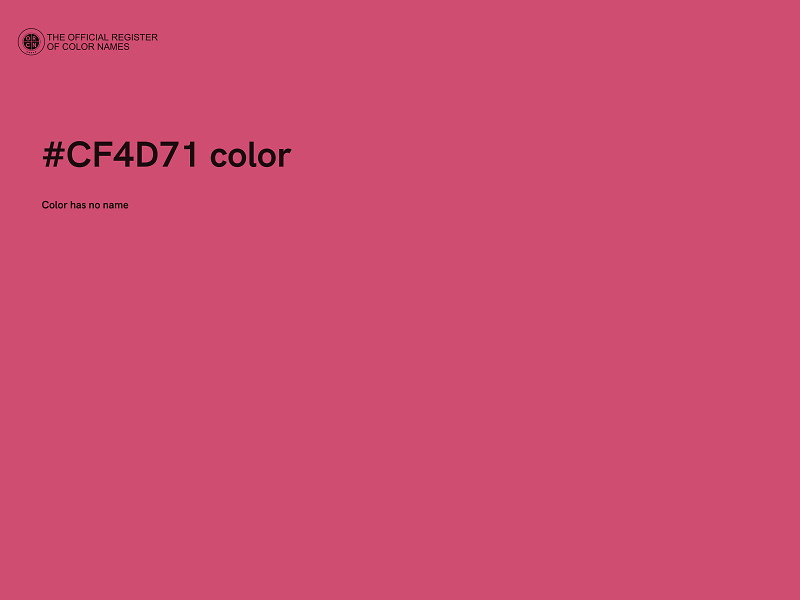 #CF4D71 color image