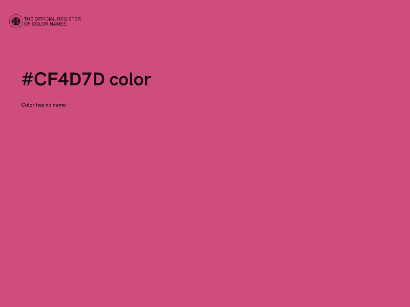 #CF4D7D color image