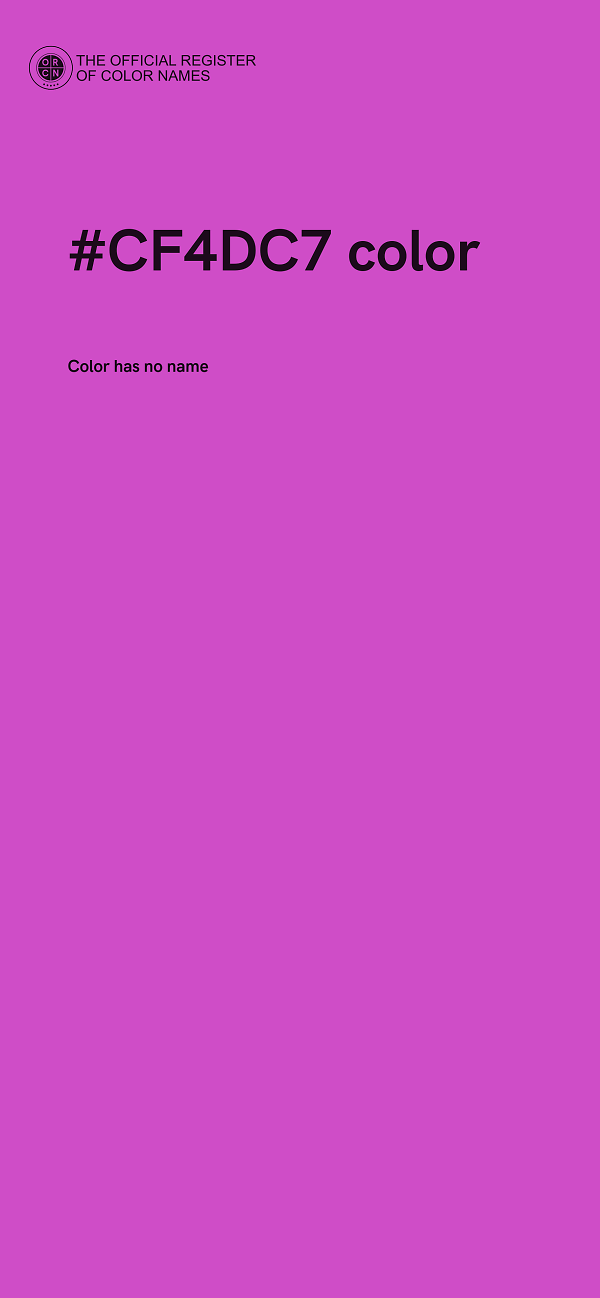 #CF4DC7 color image