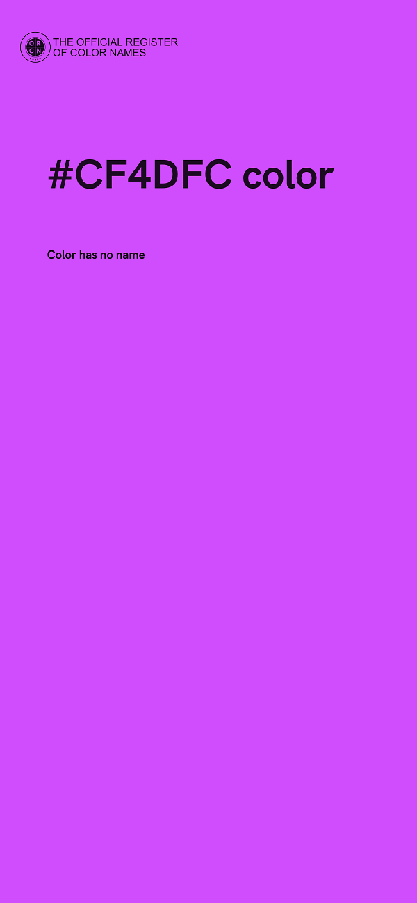 #CF4DFC color image